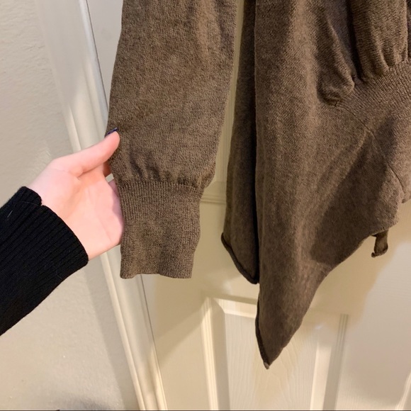 SPARROW BY ANTHRO Brown Asymmetrical Cardigan - Picture 5 of 8